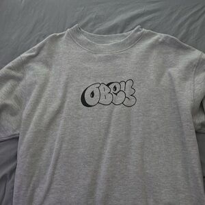 Grey obey crewneck